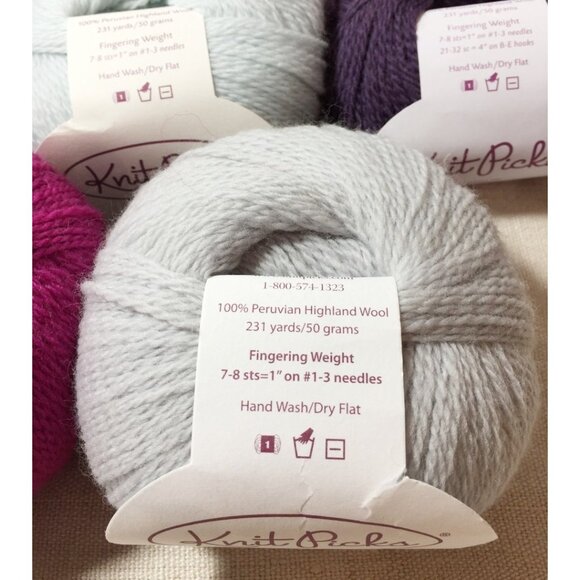 Set #3: Knit picks Palette 15 skeins set, 100% wool Fingering yarn, Knitpicks - Picture 4 of 4